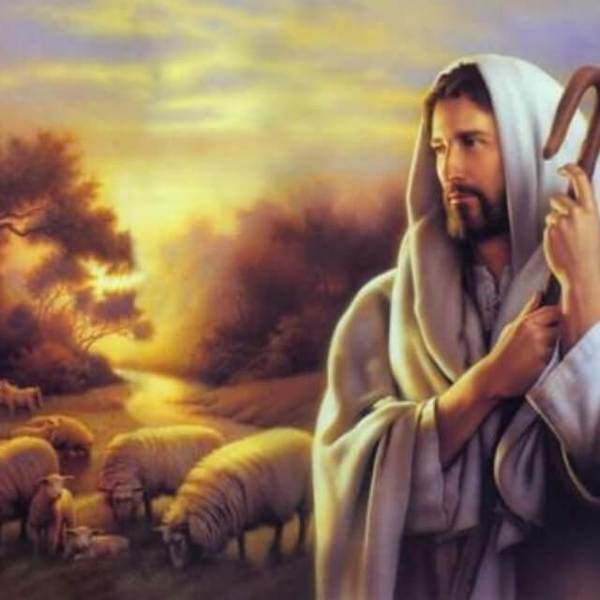 Jesus with Sheeps - DIY Diamond Painting