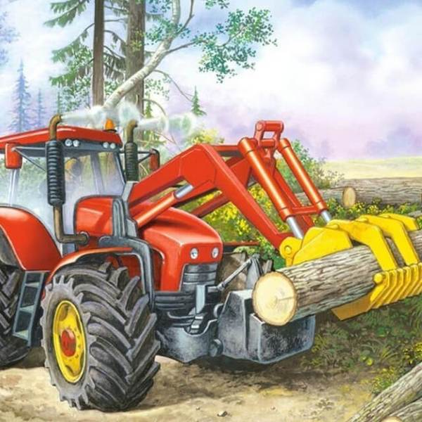 Heavy Duty Truck and Logs - DIY Diamond Painting