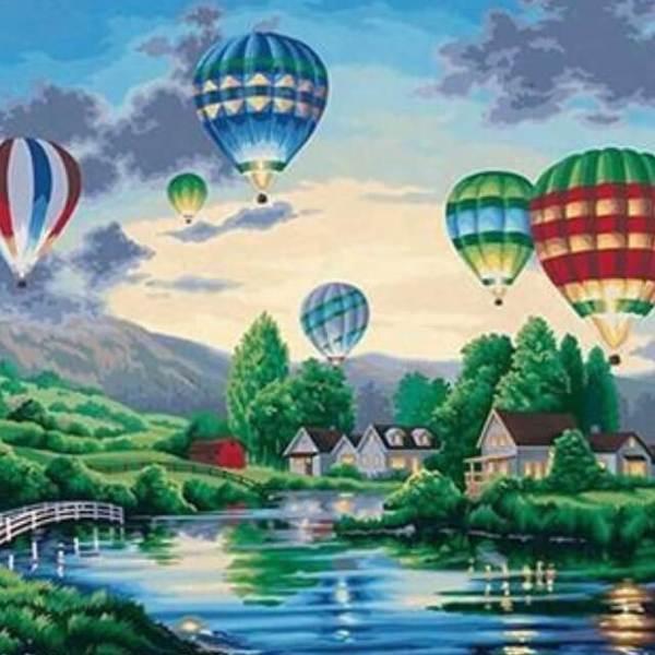 Hot Air Balloon - DIY Diamond Painting