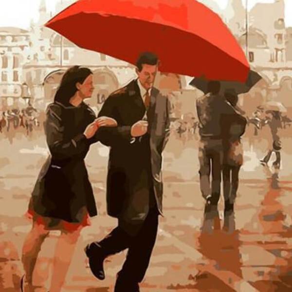 Couple Walking #2 - DIY Diamond Painting