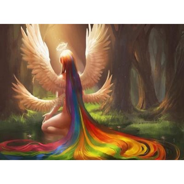 Rainbow Angel - DIY Diamond Painting