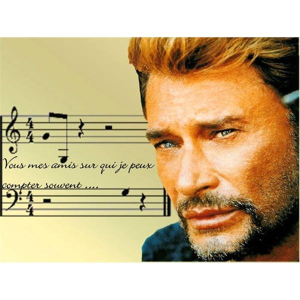 Johnny Hallyday Notes - DIY Diamond Painting