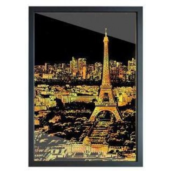 Paris - DIY Scratch Painting