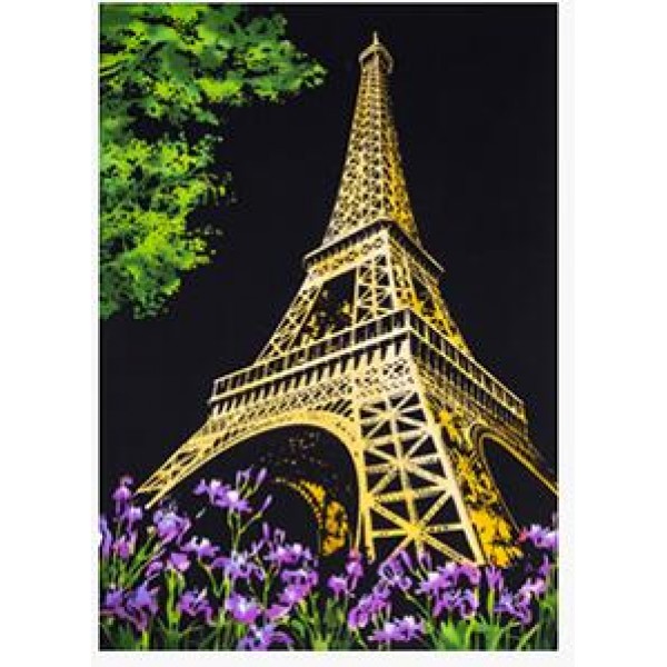 Paris - DIY Scratch Painting