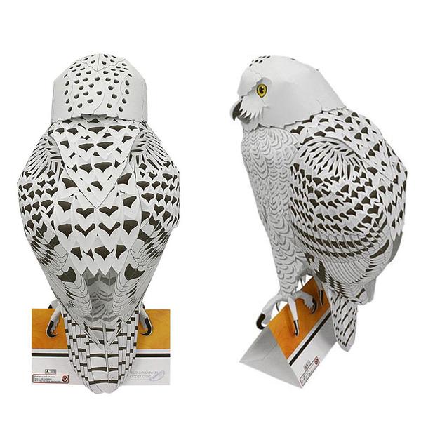 Snowy Owl DIY 3D Origami