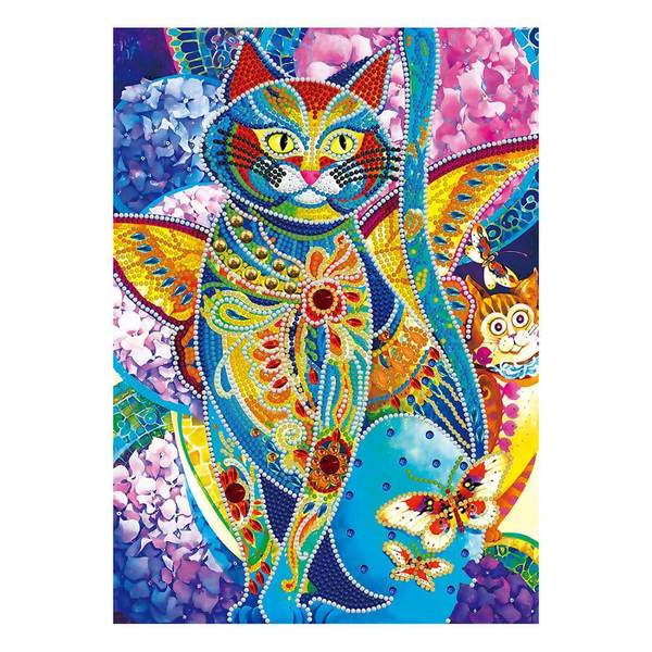 Doodle Cat - DIY Diamond Painting Glow in the Dark