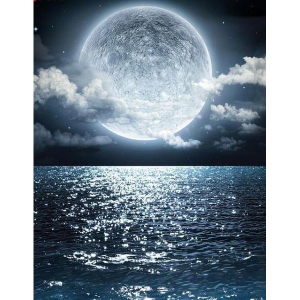 Full Moon in the Sea - DIY Diamond Painting