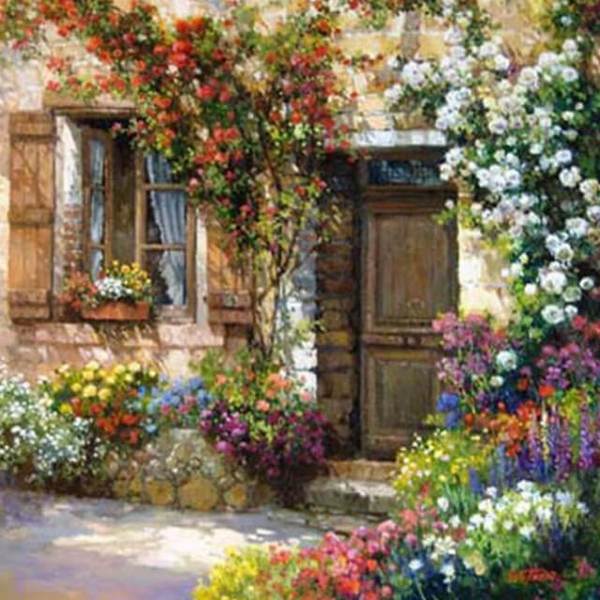 Flowery House - DIY Diamond Painting