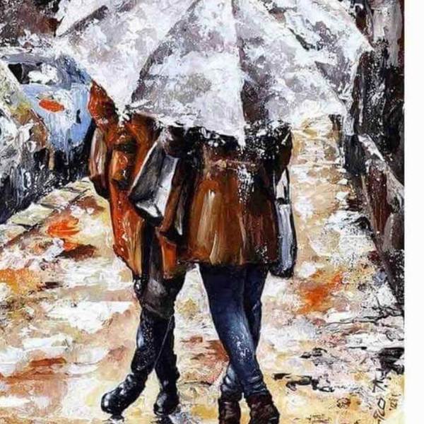 Walking in the Rain - DIY Diamond  Painting