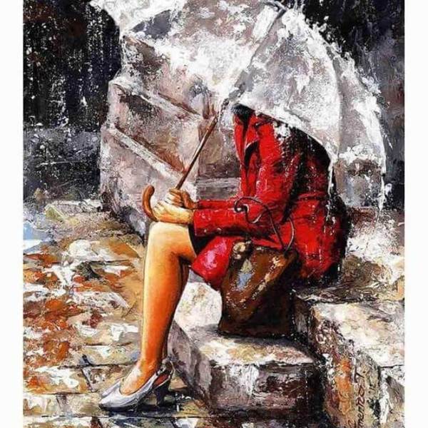 Sitting in the Rain - DIY Diamond  Painting