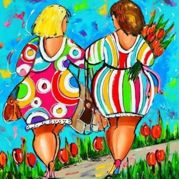 Women walking - DIY Diamond  Painting