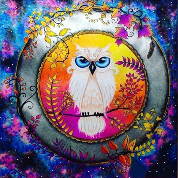 Owl in Tapestry - DIY Diamond Painting