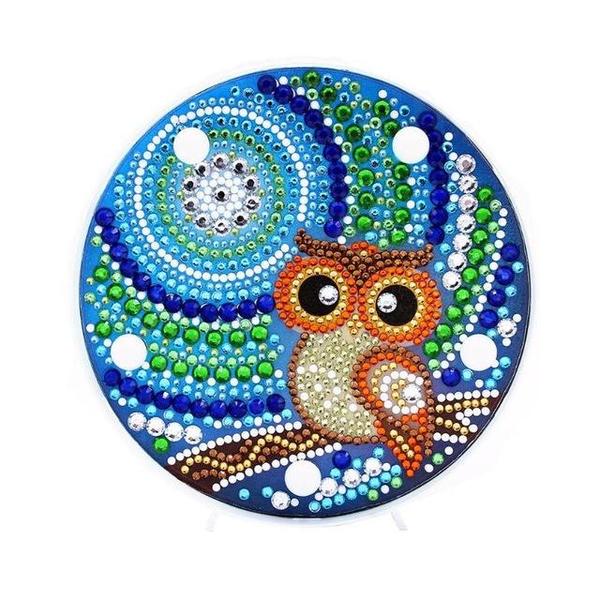 Owl - DIY Diamond Painting LED Lamp